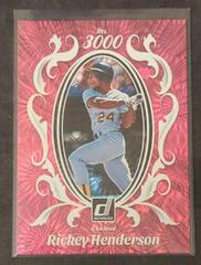 Rickey Henderson [Pink Fireworks] #M3K-6 Baseball Cards 2023 Panini Donruss Mr. 3000 Prices