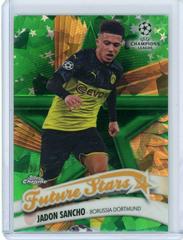 Jadon Sancho [Green] #FS-JS Soccer Cards 2019 Topps Chrome UEFA Champions League Sapphire Future Stars Prices