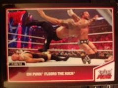 CM Punk Floors The Rock Wrestling Cards 2013 Topps Best of WWE Prices