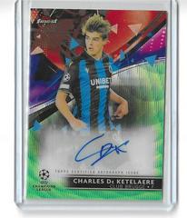 Charles De Ketelaere [Green Wave] #BA-CD Soccer Cards 2021 Topps Finest UEFA Champions League Autographs Prices