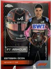 Esteban Ocon [Red Refractor] #AM-EO Racing Cards 2023 Topps Chrome Formula 1 Armour Prices