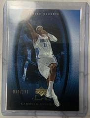 Carmelo Anthony [Gold] #25 Basketball Cards 2005 Upper Deck Sweet Shot Prices