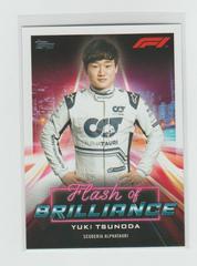 Yuki Tsunoda [] #FOB-YT Racing Cards 2022 Topps Formula 1 Flash of Brilliance Prices