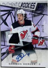 Dawson Mercer [Purple Autograph Premium Memorabilia] Hockey Cards 2021 SP Game Used Prices