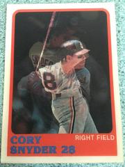 Cory Snyder #29 Baseball Cards 1987 Sportflics Prices