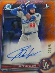 Alex De Jesus [Orange Shimmer Refractor] Baseball Cards 2022 Bowman Chrome Prospect Autographs Prices