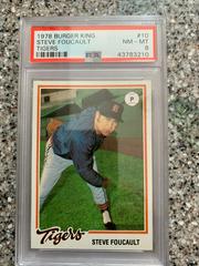 Steve Foucault #10 Baseball Cards 1978 Burger King Tigers Prices