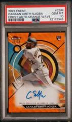 Canaan Smith Njigba [Orange Wave] #FA-CSM Baseball Cards 2023 Topps Finest Autographs Prices