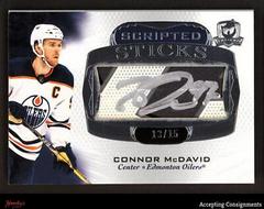 Connor McDavid #SS-MC Hockey Cards 2021 Upper Deck The Cup Scripted Sticks Auto Prices