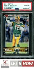 Aaron Rodgers [Green Jersey] #1 Football Cards 2015 Topps Prices