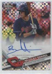 Bradley Zimmer [Xfractor] Baseball Cards 2017 Topps Chrome Rookie Autographs Prices