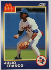 Julio Franco Baseball Cards 1990 Score McDonald's Prices