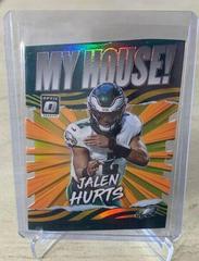 Jalen Hurts [Gold] #MH-14 Football Cards 2021 Panini Donruss Optic My House Prices