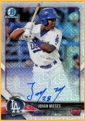 Johan Mieses #JMI Baseball Cards 2018 Bowman Mega Box Chrome Autographs Prices