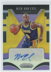 Nick Van Exel [Gold Shimmer] Basketball Cards 2019 Panini Prizm Signatures Prices