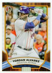 Yordan Alvarez [Orange] Baseball Cards 2022 Topps Tribute Prices