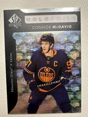 Connor McDavid #HF-1 Hockey Cards 2022 SP Authentic Holofoils Prices