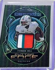 Tyreek Hill [Green] #CE-THI Football Cards 2022 Panini Obsidian Cutting Edge Prices