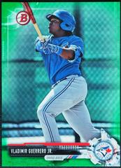 Vladimir Guerrero Jr. [Batting Green] Baseball Cards 2017 Bowman Draft Prices