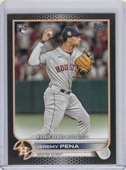 Jeremy Pena [Black] Baseball Cards 2022 Topps Update Prices