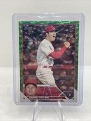 Shohei Ohtani [Green Foil] #17 Baseball Cards 2023 Topps Prices