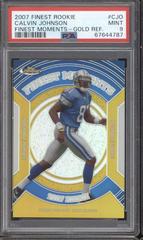 Calvin Johnson [Gold Refractor] #RFM-CJO Football Cards 2007 Topps Finest Moments Prices