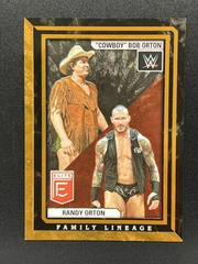 Cowboy Bob Orton / Randy Orton [Orange] #4 Wrestling Cards 2023 Donruss Elite WWE Family Lineage Prices