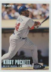 Kirby Puckett #172 Baseball Cards 1996 Fleer Tiffany Prices