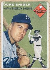 Duke Snider [Gray Back] #32 Baseball Cards 1954 Topps Prices