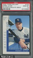 Derek Jeter [Player's Private Issue] #104 Baseball Cards 2000 Topps Gallery Prices