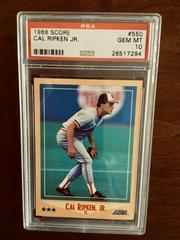 Cal Ripken Jr. Baseball Cards 1988 Score Prices