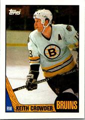 Keith Crowder #194 Hockey Cards 1987 Topps Prices