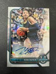 Kobe Bufkin #BCPA-KB Basketball Cards 2021 Bowman University Chrome Autographs Prices