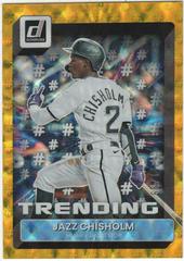 Jazz Chisholm [Gold] Baseball Cards 2022 Panini Donruss Trending Prices