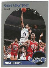 Sam Vincent [Vincent Laying Up] #223 Basketball Cards 1990 Hoops Prices
