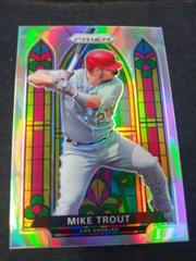 Mike Trout [Neon Orange Prizm] #SG-1 Baseball Cards 2021 Panini Prizm Stained Glass Prices