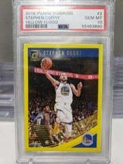 Stephen Curry [Yellow Flood] #2 Basketball Cards 2018 Panini Donruss Prices
