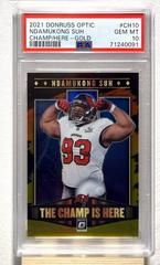 Ndamukong Suh [Gold] #CH-10 Football Cards 2021 Panini Donruss Optic The Champ is Here Prices