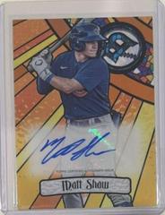 Matt Shaw [Orange] #BGA-MS Baseball Cards 2023 Bowman Draft Glass Autographs Prices