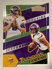 Justin Jefferson, Kirk Cousins Football Cards 2022 Panini Contenders Touchdown Tandems Prices