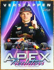 Max Verstappen #AP-MV Racing Cards 2021 Topps Formula 1 Apex Predators Prices