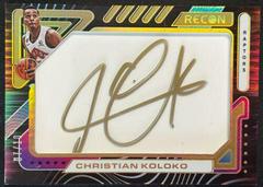 Christian Koloko [Gold] #35 Basketball Cards 2023 Panini Recon Sophomore Acetate Autograph Prices