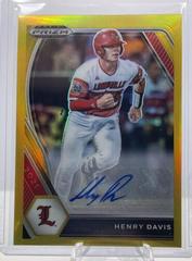 Henry Davis [Gold Prizm] Baseball Cards 2021 Panini Prizm Draft Picks Prices