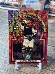 Gabriel Moreno [Mega Box Mojo Pink] Baseball Cards 2023 Bowman Chrome Rookie of the Year Favorites Prices