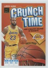 LeBron James [Press Proof] #2 Basketball Cards 2019 Panini Donruss Crunch Time Prices