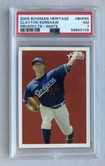 Clayton Kershaw [White] #BHP85 Baseball Cards 2006 Bowman Heritage Prospects Prices