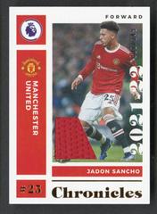 Jadon Sancho Soccer Cards 2021 Panini Chronicles Premier League Prices