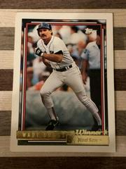 Wade Boggs [Winner] Baseball Cards 1992 Topps Gold Prices