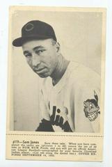 Sam Jones Baseball Cards 1952 Num Num Cleveland Indians Prices