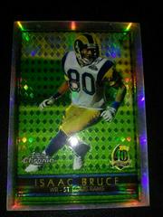 Isaac Bruce [Refractor] #60 Football Cards 1996 Topps Chrome Prices